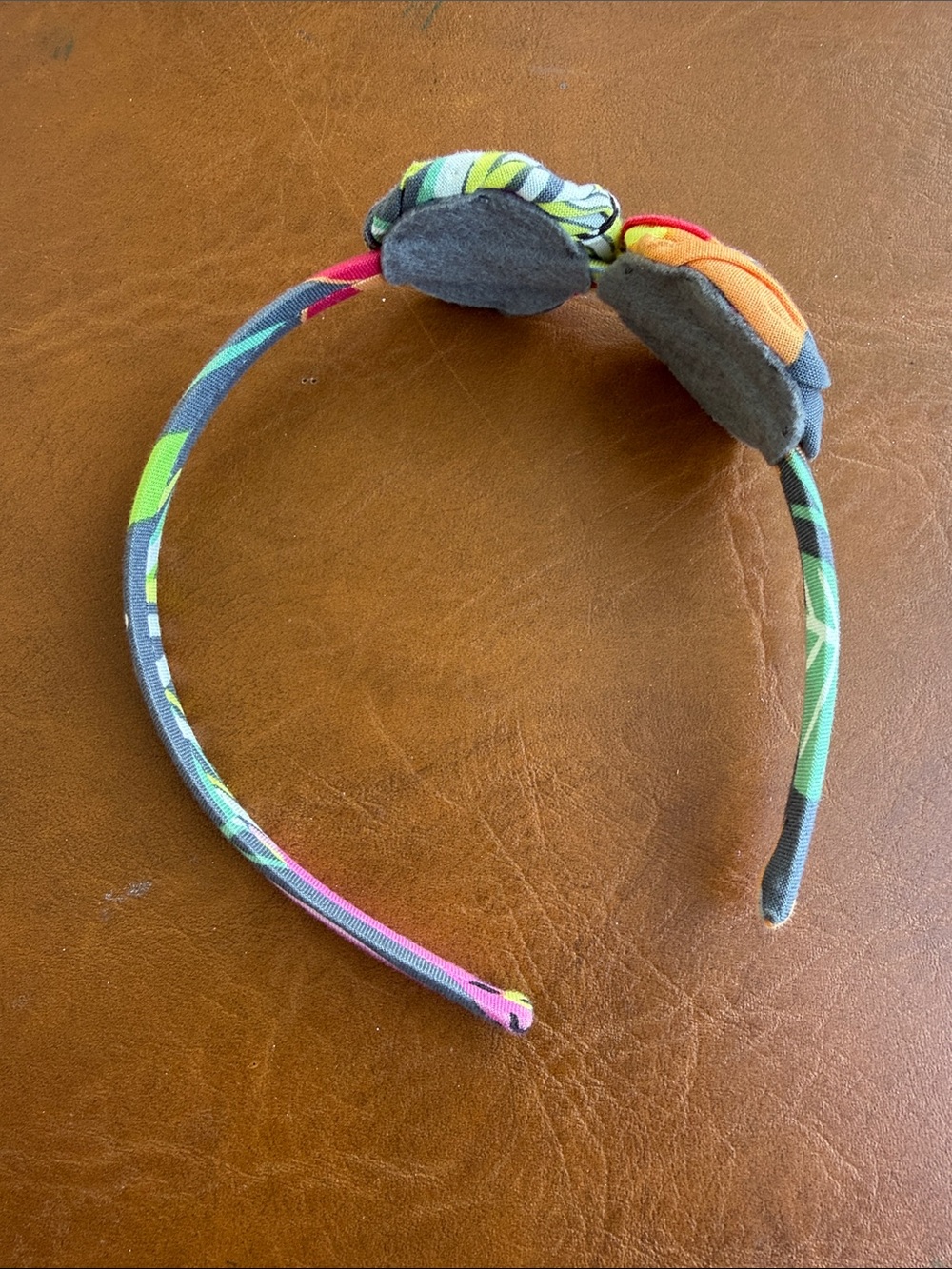 Vera Bradley Multicolor Floral Rose Fabric Headband - Pink, Yellow, Green, Blue - Picture 2 of 3